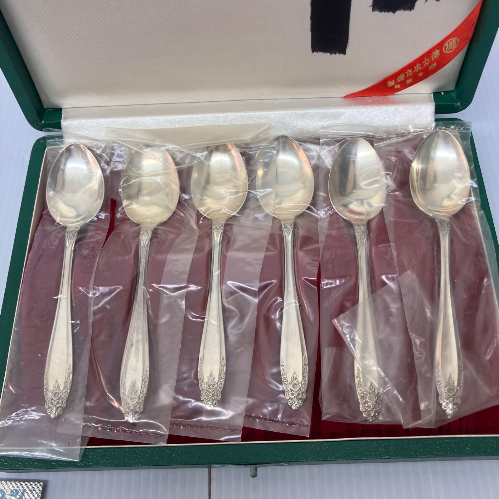 徳力本店 Silver Wing 銀製スプーン＆フォーク 各6本セット 箱入り