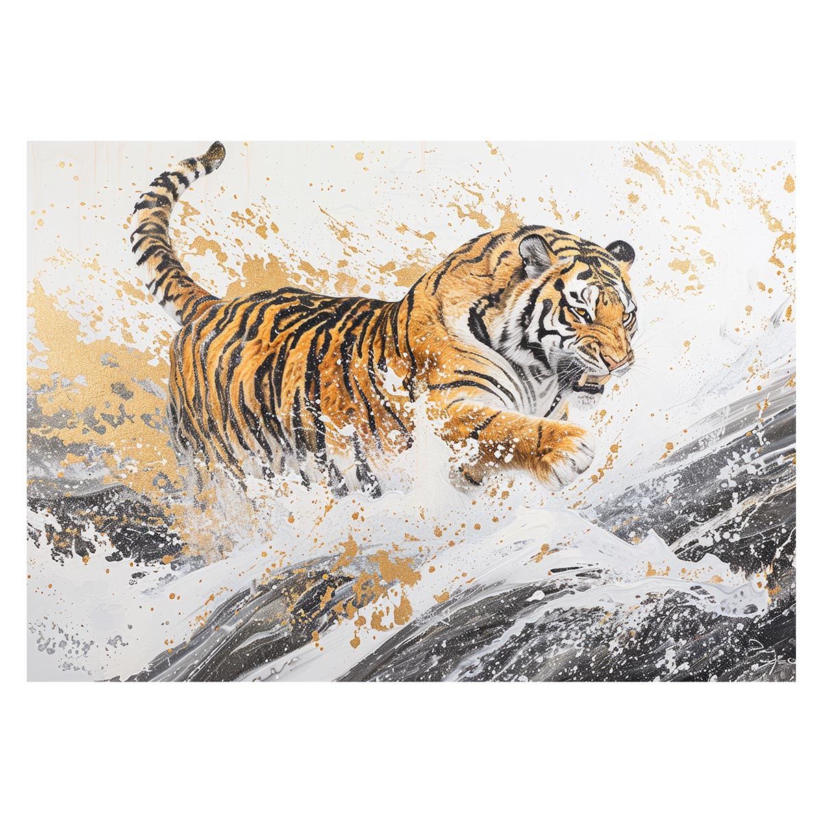 Phillipe Noyer 絵画 リトグラフ アーティスト 虎 タイガー Phillipe