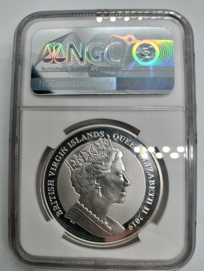 NGC PF65 ウナとライオン 2019年 イギリス領ヴァージン諸島造幣局 1