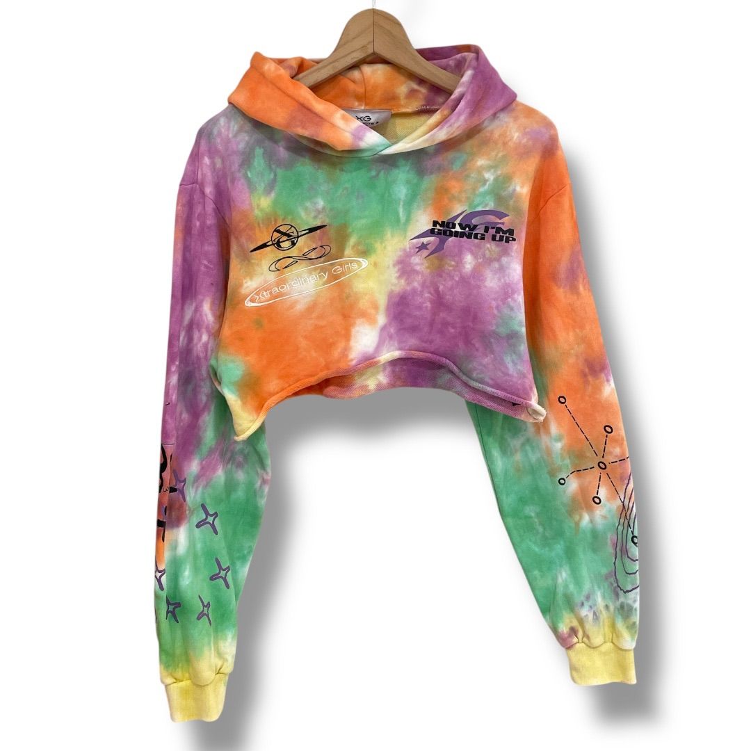 ミュージシャン XG Tie-Dye Cropped Hoodie M ミュージシャン XG Tie