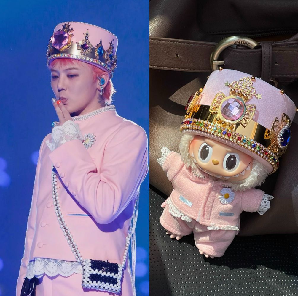 15-17 / BIGBANG G-DRAGON 着用風 ぬいぐるみ服 001 labubu gdragon