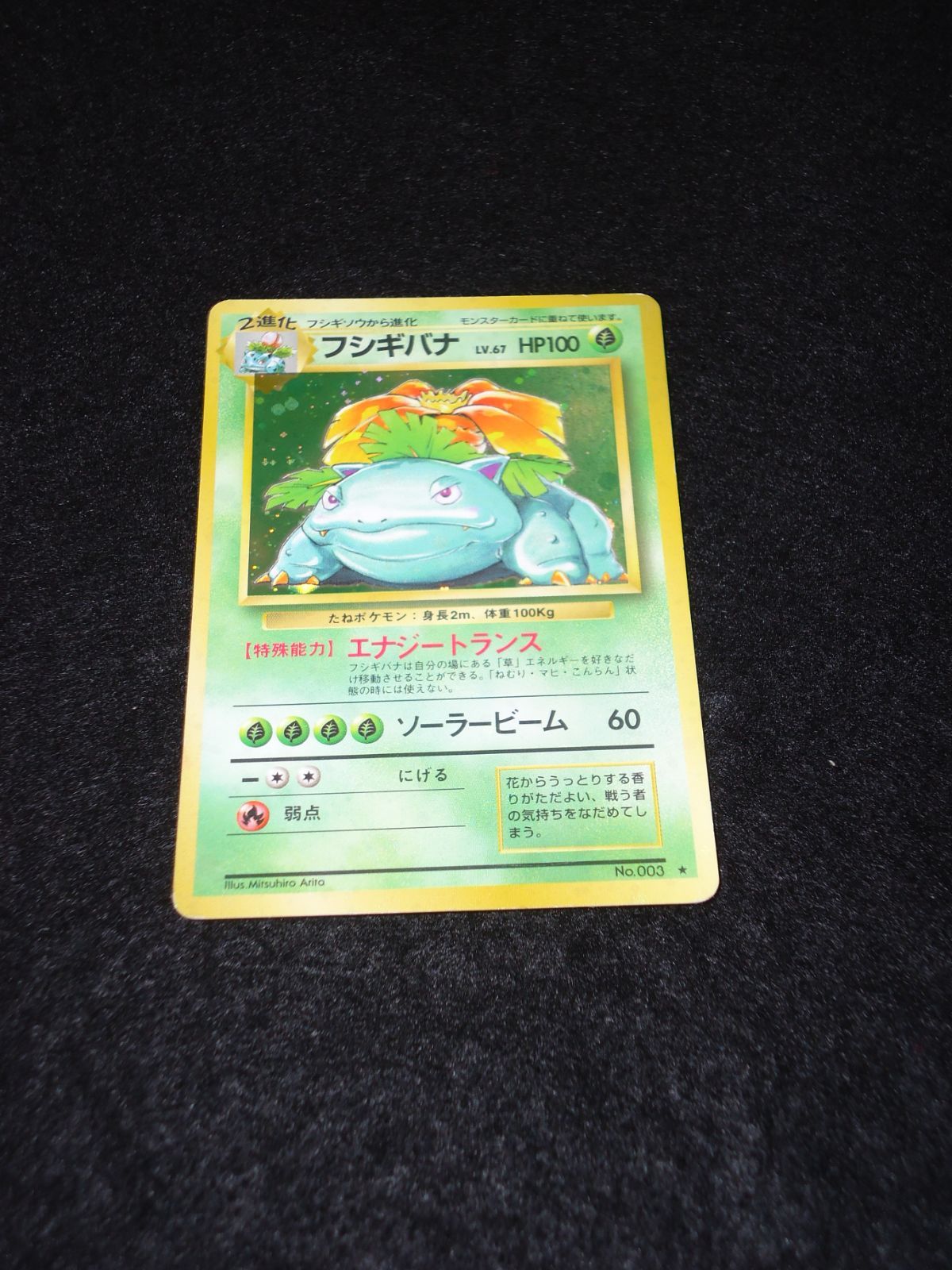 秘蔵 初期 フシギバナ レジェンダリ リバースホロ 旧裏 CGC8.5 ポケカ