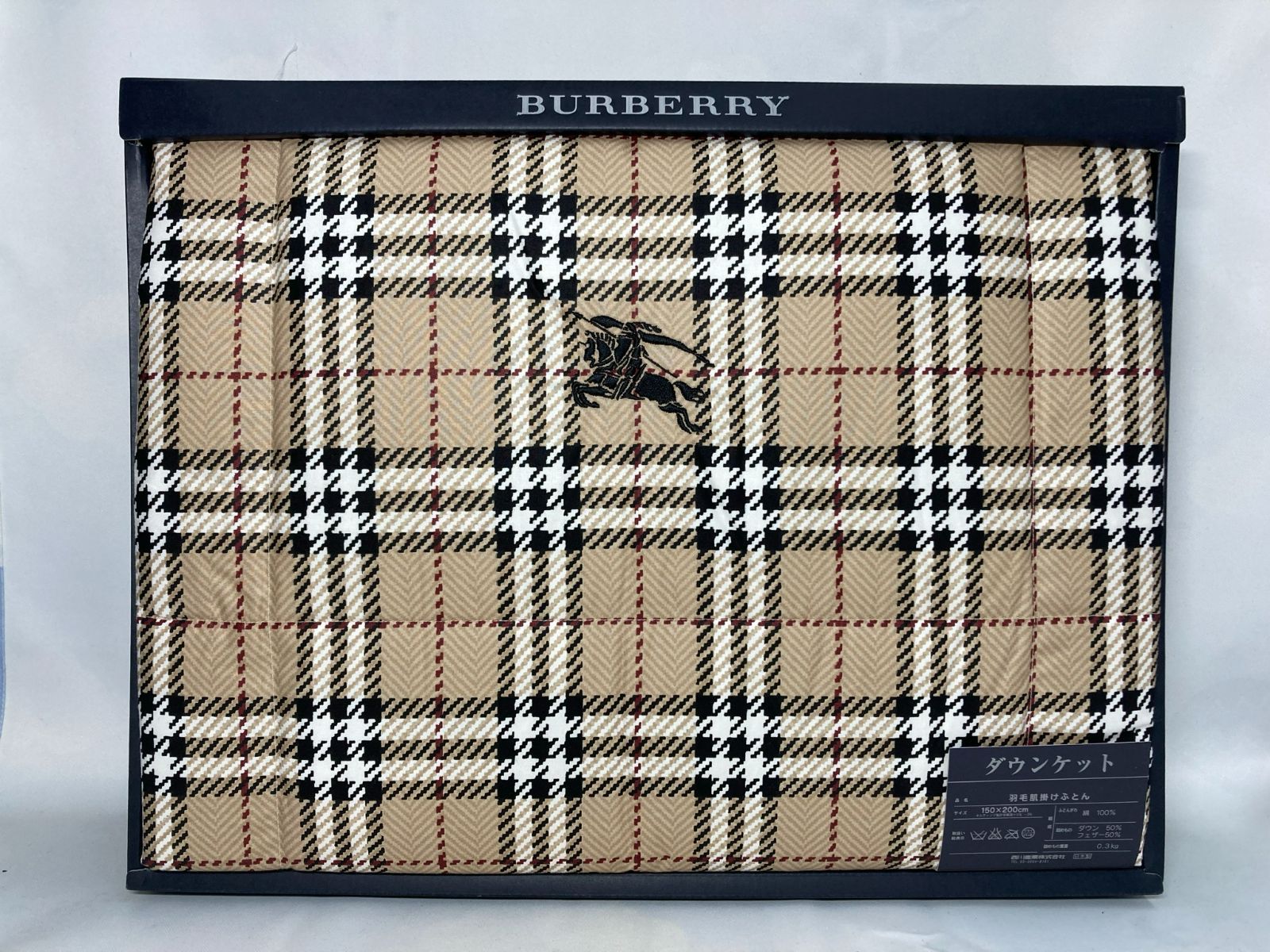 BURBERRY バーバリー羽毛肌掛け布団未使用ノバチェック