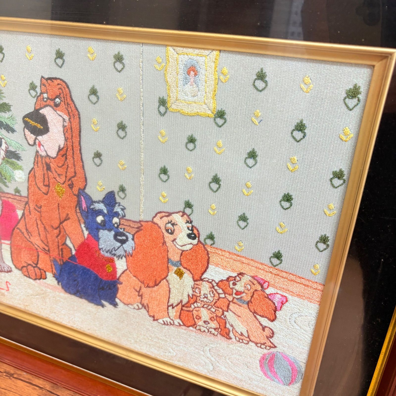 わんわん物語 刺繍 ディズニー Disney ラディ＆トランプ 刺繍アート