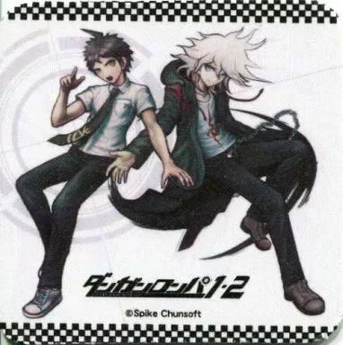 中古】コースター(キャラクター) 日向創＆狛枝凪斗 ラバーコースター