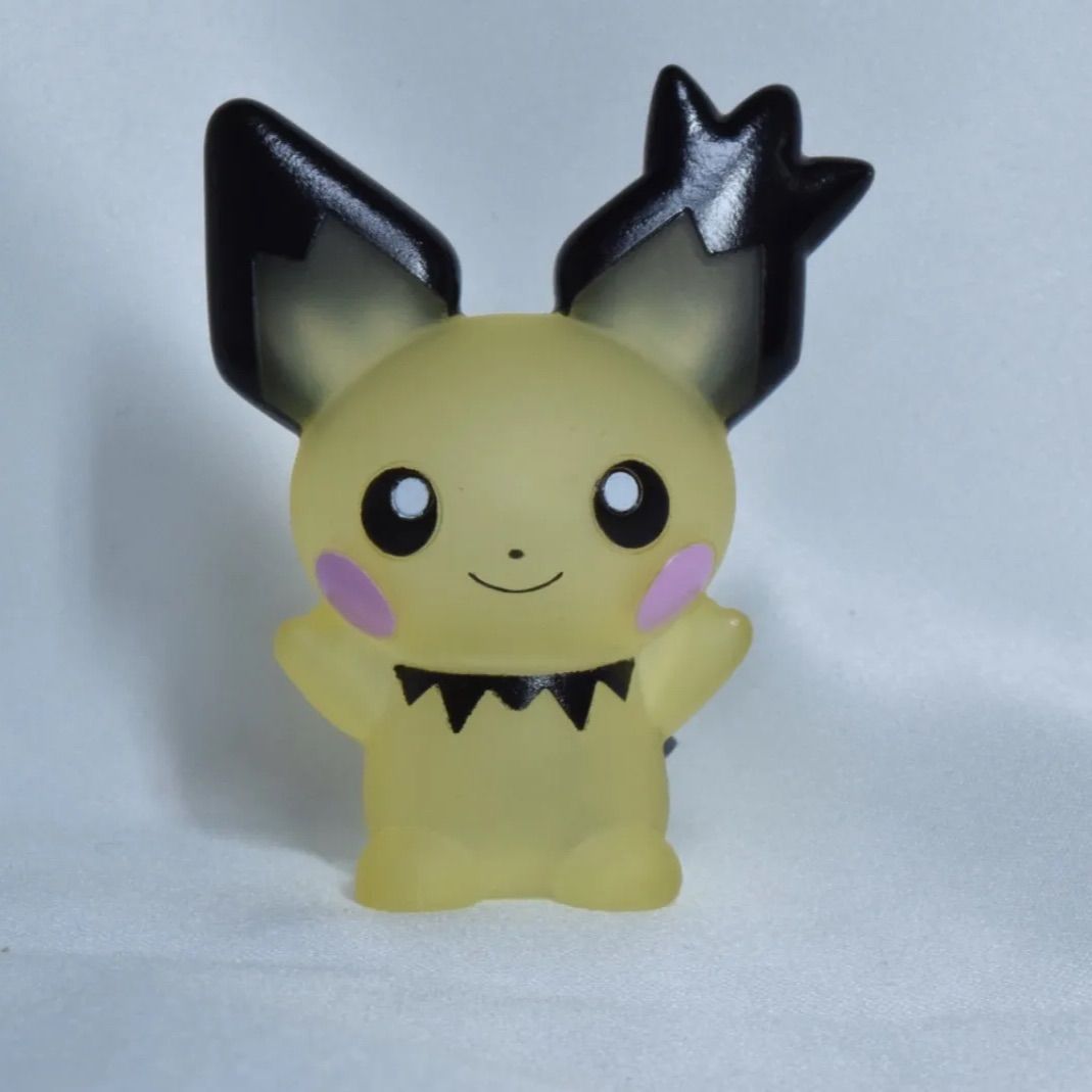 ギザみみピチュー クリアver ピチュー 指人形 ポケモンキッズ ソフビ