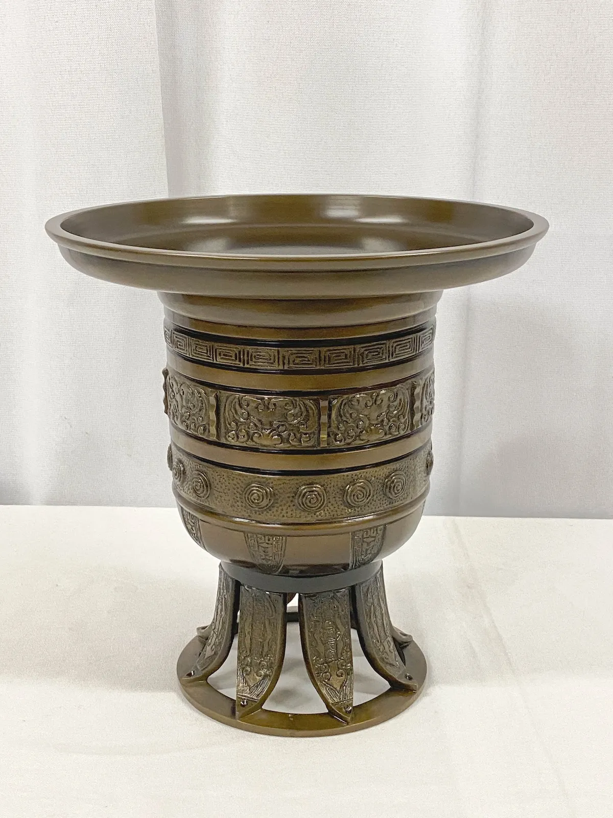銅製 花器 瑞正造 薄端（鳳凰） 銅製 花器 瑞正造 薄端（鳳凰）