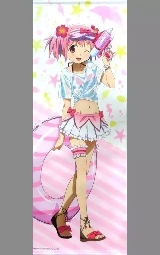 中古】タペストリー(大型) 鹿目まどか 描き下ろし等身大タペストリー