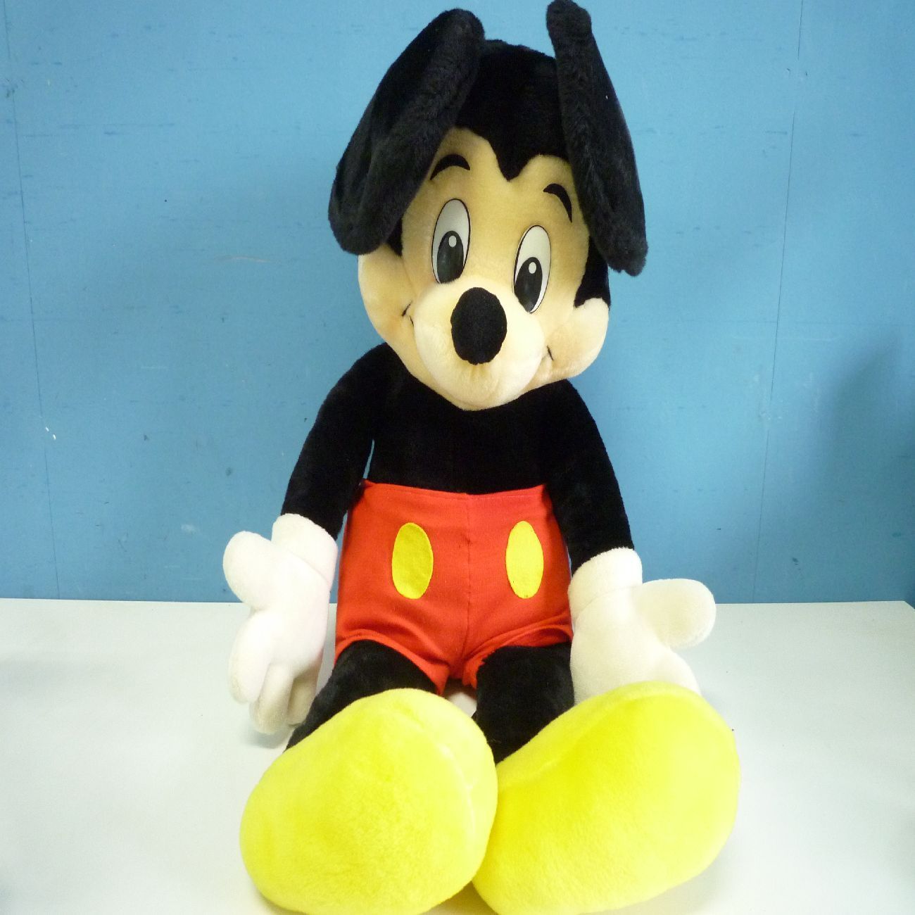 昭和レトロ ミッキーマウス ぬいぐるみ 高さ80㎝ 幅40㎝ BIGサイズ TDL