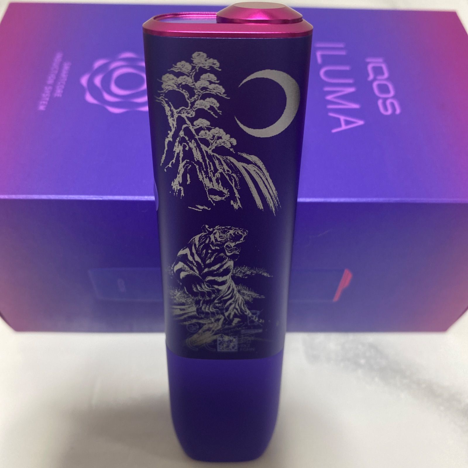 虎 三日月 デザイン レーザー加工 iQOS ILUMA ONE アイコス イルマ