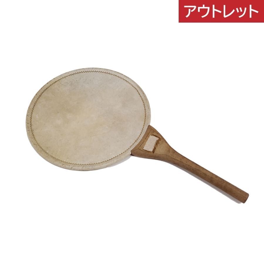 アウトレット】団扇太鼓 大1尺 うちわ太鼓 両面太鼓 打楽器 うちわだ