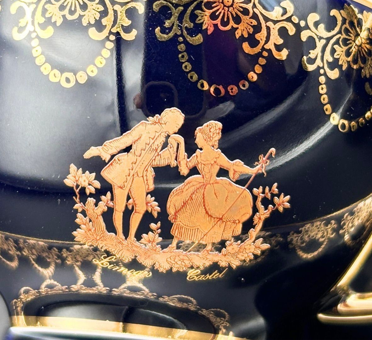 希少】Limoges（リモージュ）CASTEL 22K金彩 アンティーク カップ