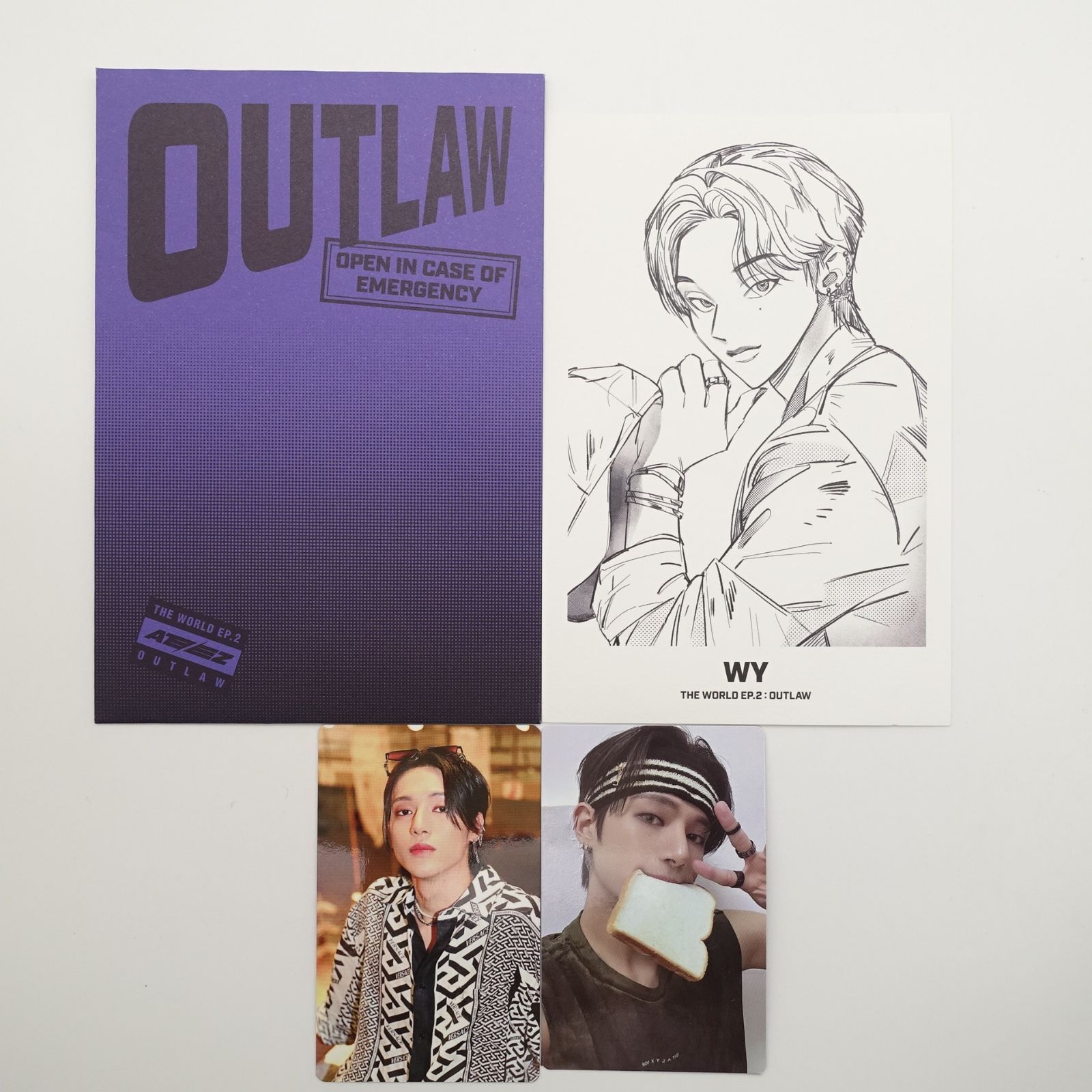 ATEEZ ウヨン THE WORLD EP.2 OUTLAW Zver トレカ フォト パートナー