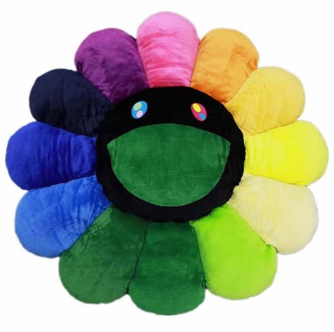 TAKASHI MURAKAMI｜村上隆 kaikaikiki Flower Cushion / Rainbow