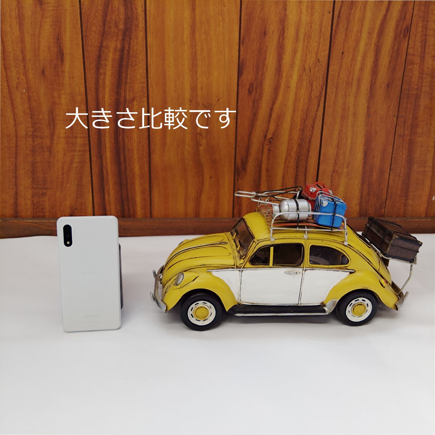 フォルクスワーゲン VW ビートル ブリキ 1/12スケール 33cm Vintage