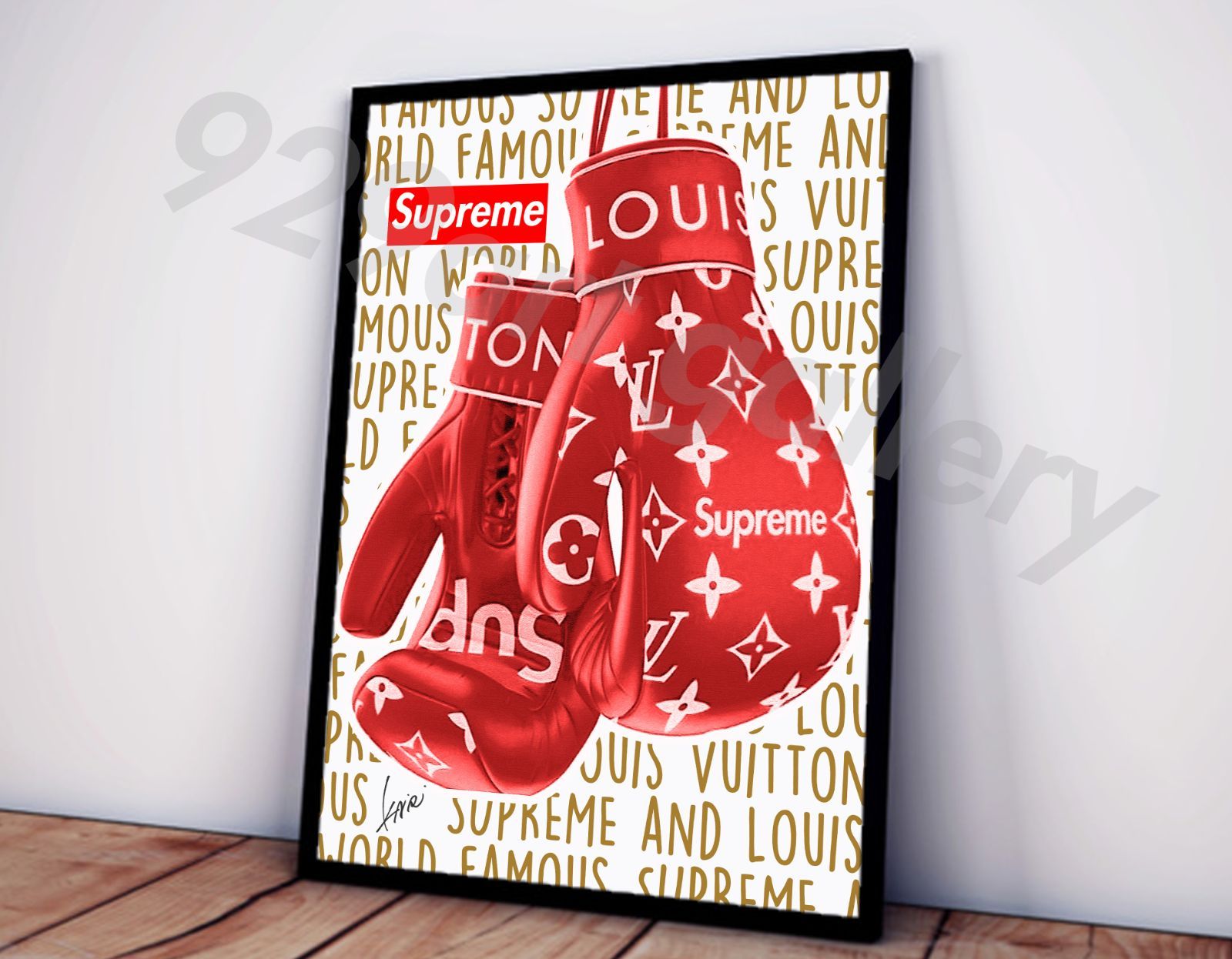 LOUIS VUITTON type☆A4額装済オマージュインテリアアートポスター#118