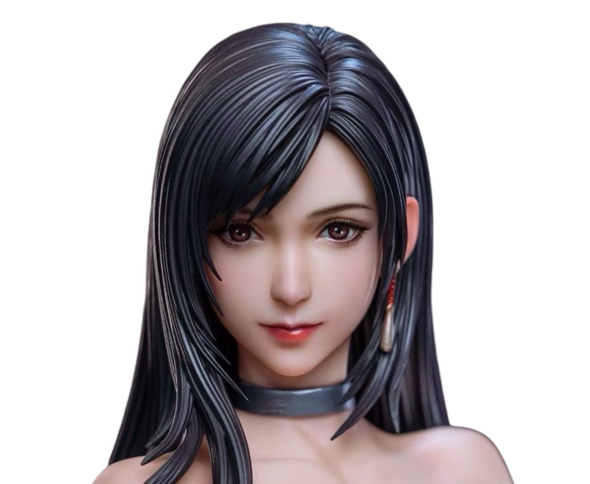 1/6 フィギュアヘッド FF ティファモデル 手仕上げ 12インチ 硬化植毛