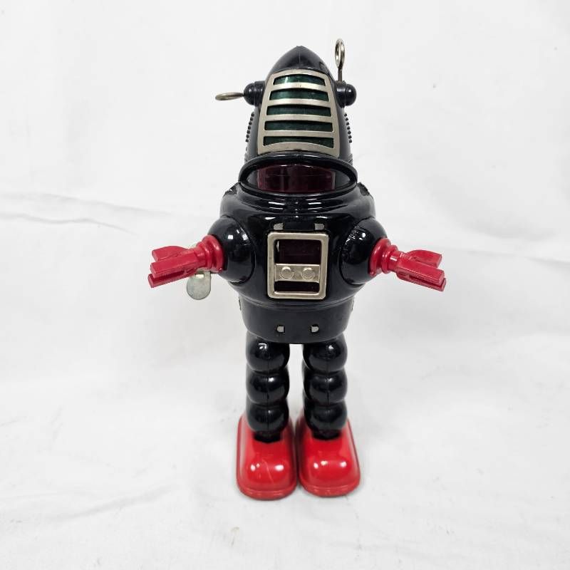 希少】ブリキ ロボット ロビー型 スパーク ゼンマイ式 昭和レトロ