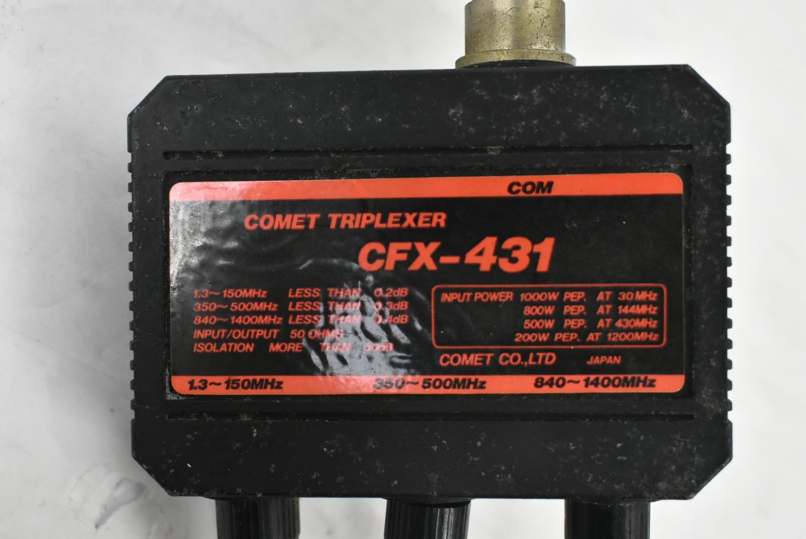 COMET コメット トリプレクサー 144⁄430⁄1200MHz CFX-4310 COMET