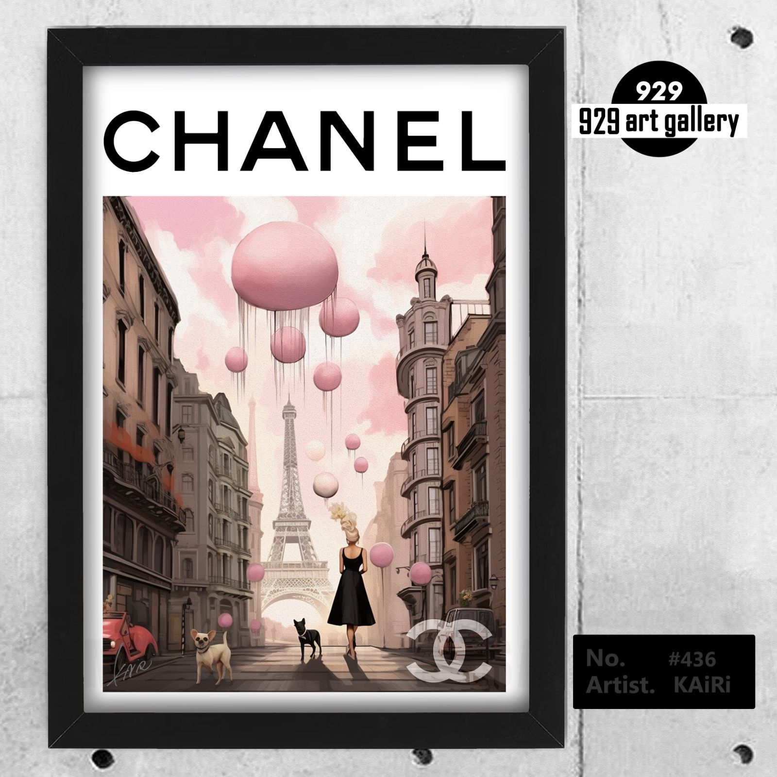 CHANEL type☆A4額装済オマージュアートインテリアポスター#436