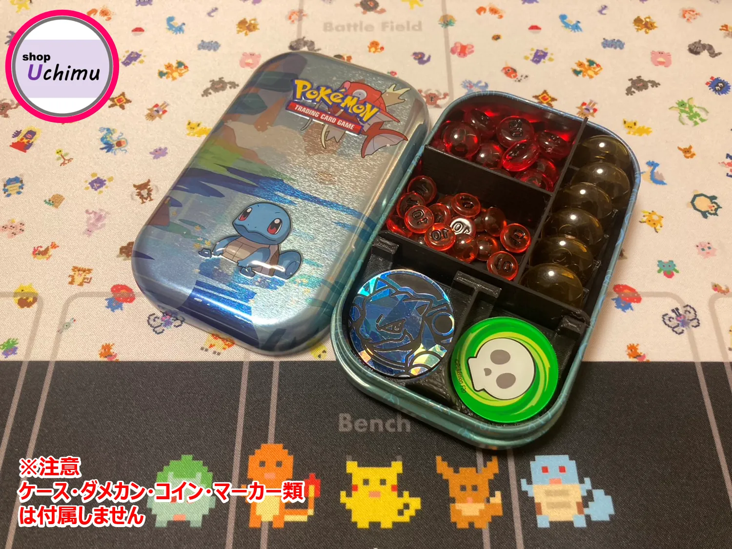 Shop Uchimu ポケモンカード ダメカンケース 海外 ミニ缶 Tin缶 仕切り