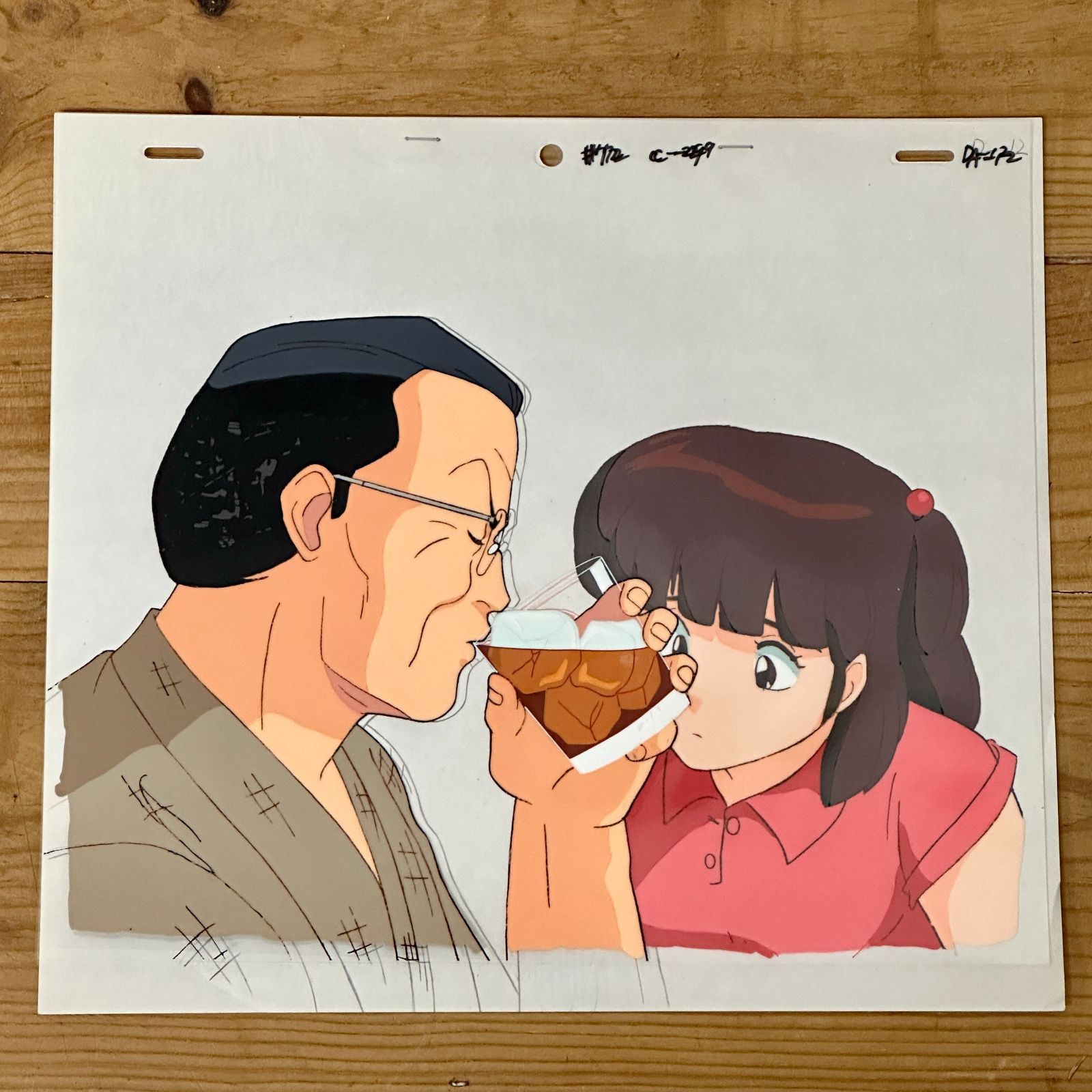 希少品】【非売品】めぞん一刻 八神いぶきと八神部長（父） セル画