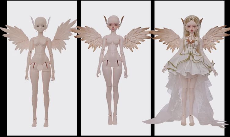 AX124 BJD 1/4 ドール本体 Hane 球体関節人形 ハンドメイド - メルカリ