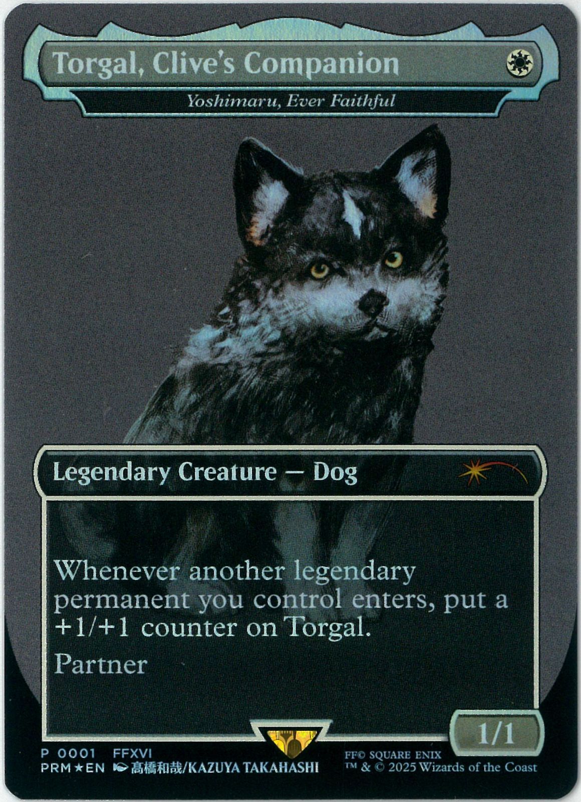 プロモ/FOIL/MTG/英語版/Torgal, Clive's Companion/永久忠義の義丸
