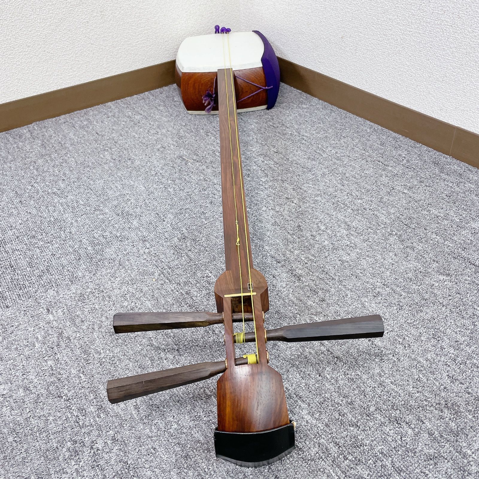 中棹 三味線 花梨 一本溝 東さわり 丸打胴 和楽器 - メルカリ