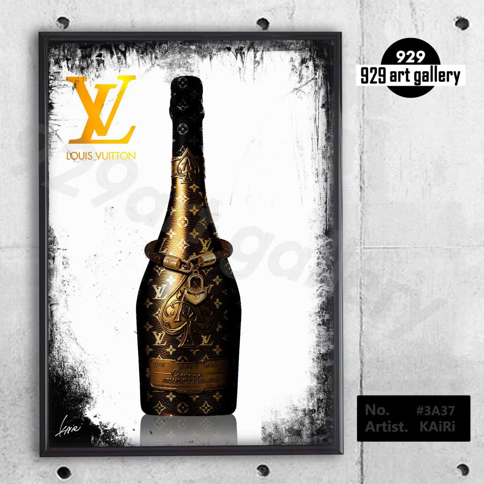 LOUIS VUITTON type☆オマージュアートインテリアポスター#337