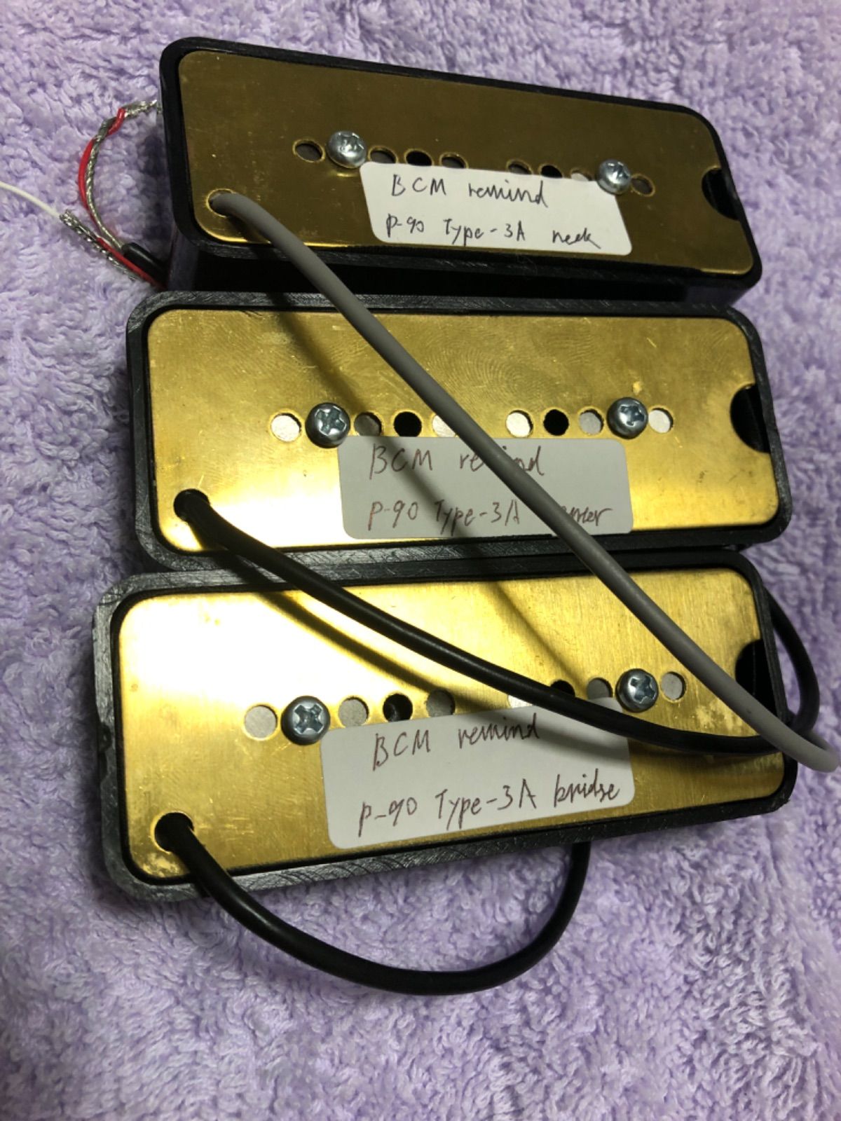 BCM rewind pickup 3PU向け特殊P-90 Type-3A アルニコ5ロッド