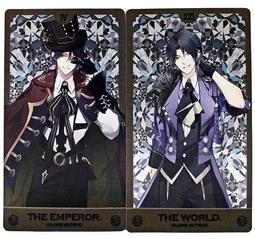 中古】キャラカード(キャラクター) 睦月始 タロットカード2枚セット