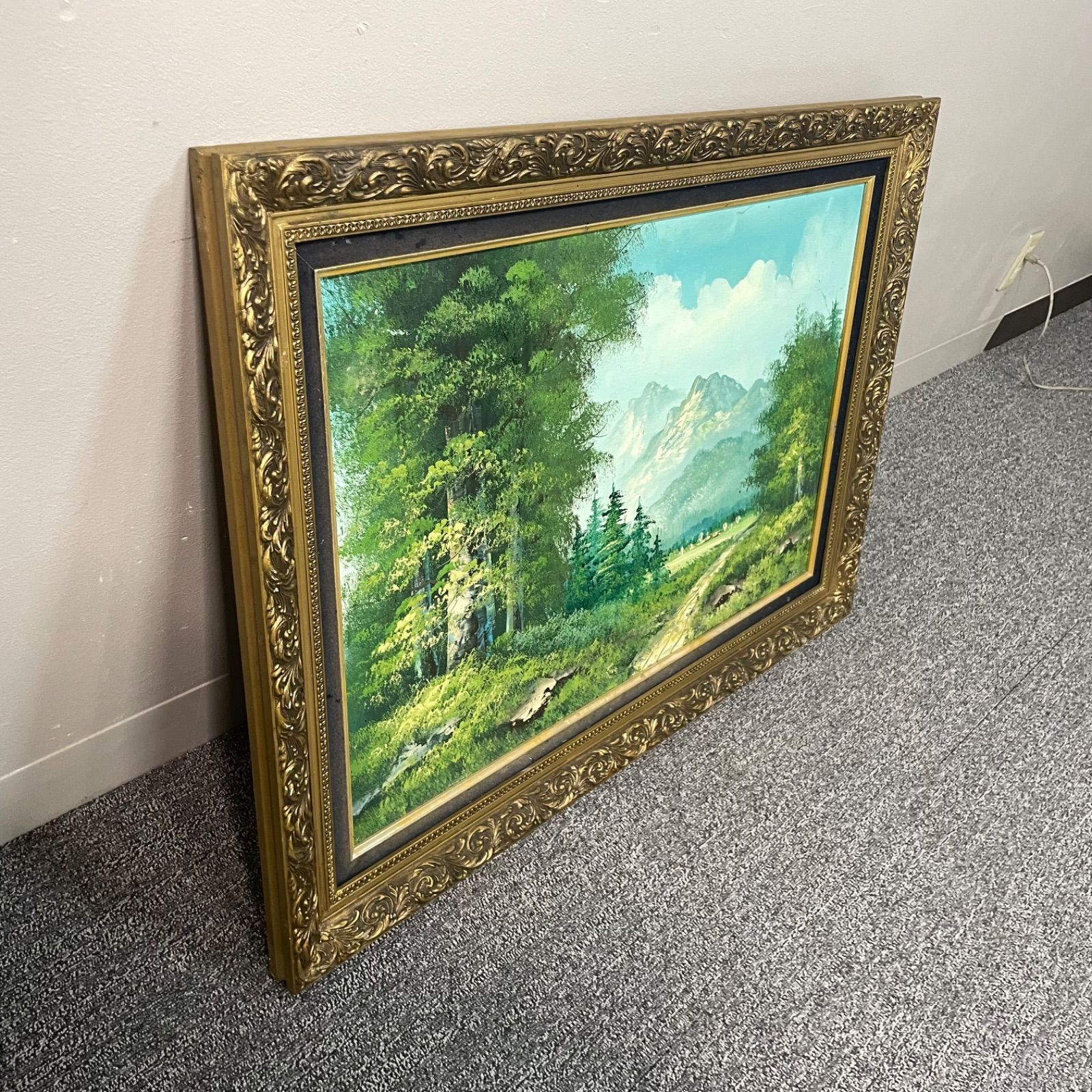 油絵 菅家令子 絵 絵画 インテリア uF6-062403 風景 油絵 菅家令子 絵