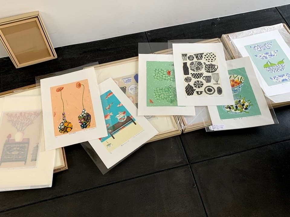 マツモトヨーコ展、版画を額装しました。｜morning