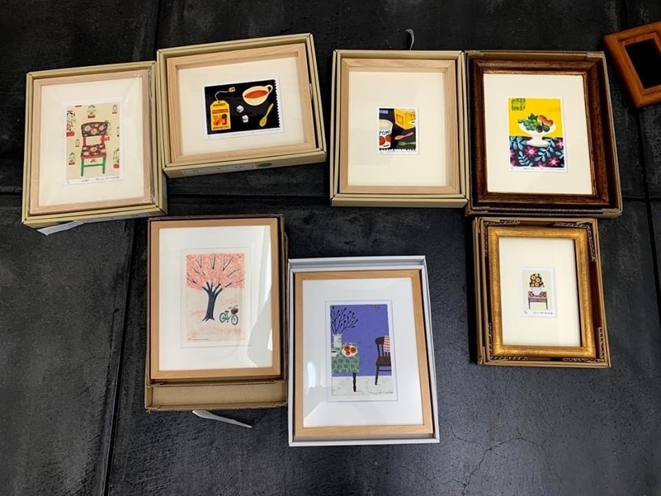 マツモトヨーコ展、版画を額装しました。｜morning