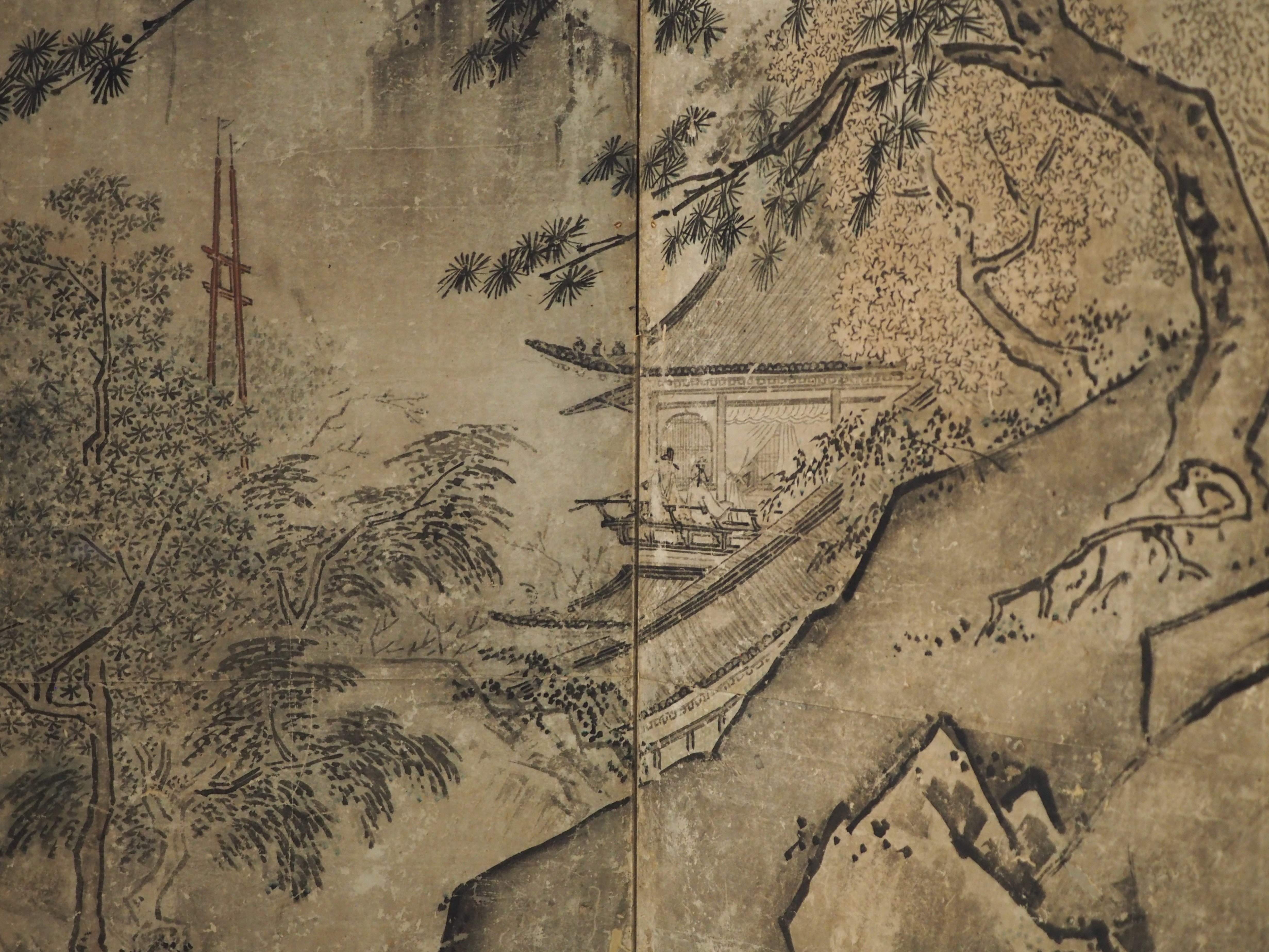 雪舟の師匠・周文の作品と伝わる、トーハクの『四季山水図屏風』を