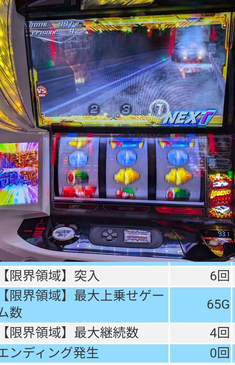 頭文字D 2nd（スマスロ）を初打ち｜zekk