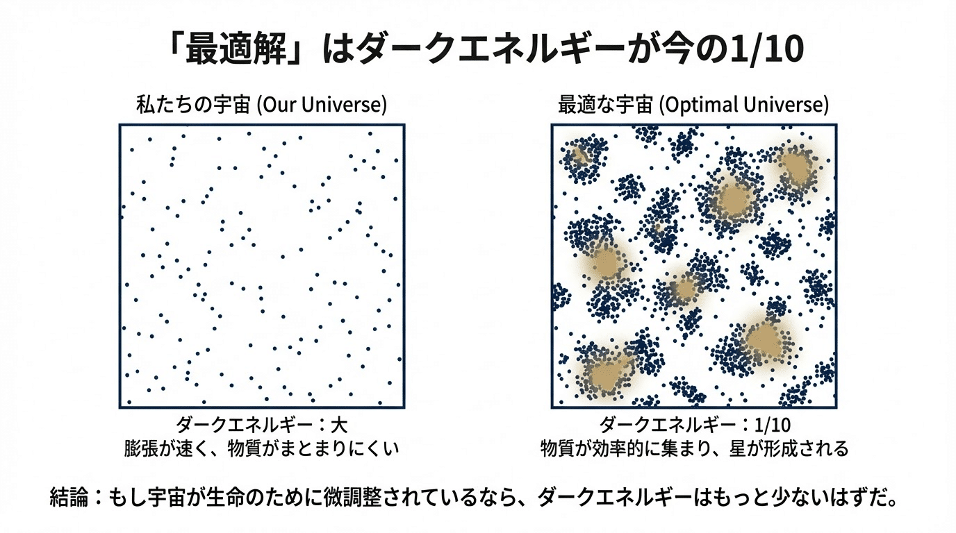 私たちの宇宙は「生命を育む最適解」ではなかった――多元宇宙論が