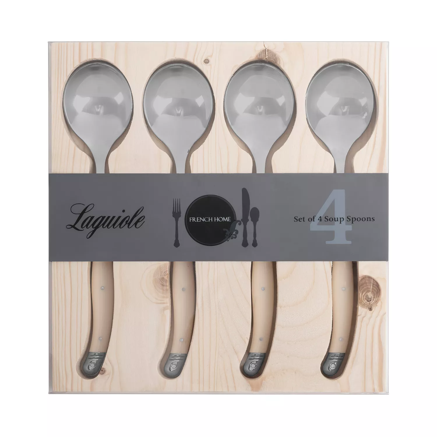 French Home Laguiole Soup Spoons, Set of 4 | Sur La Table