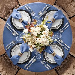 Round Tablecloths + Table Covers | Williams Sonoma