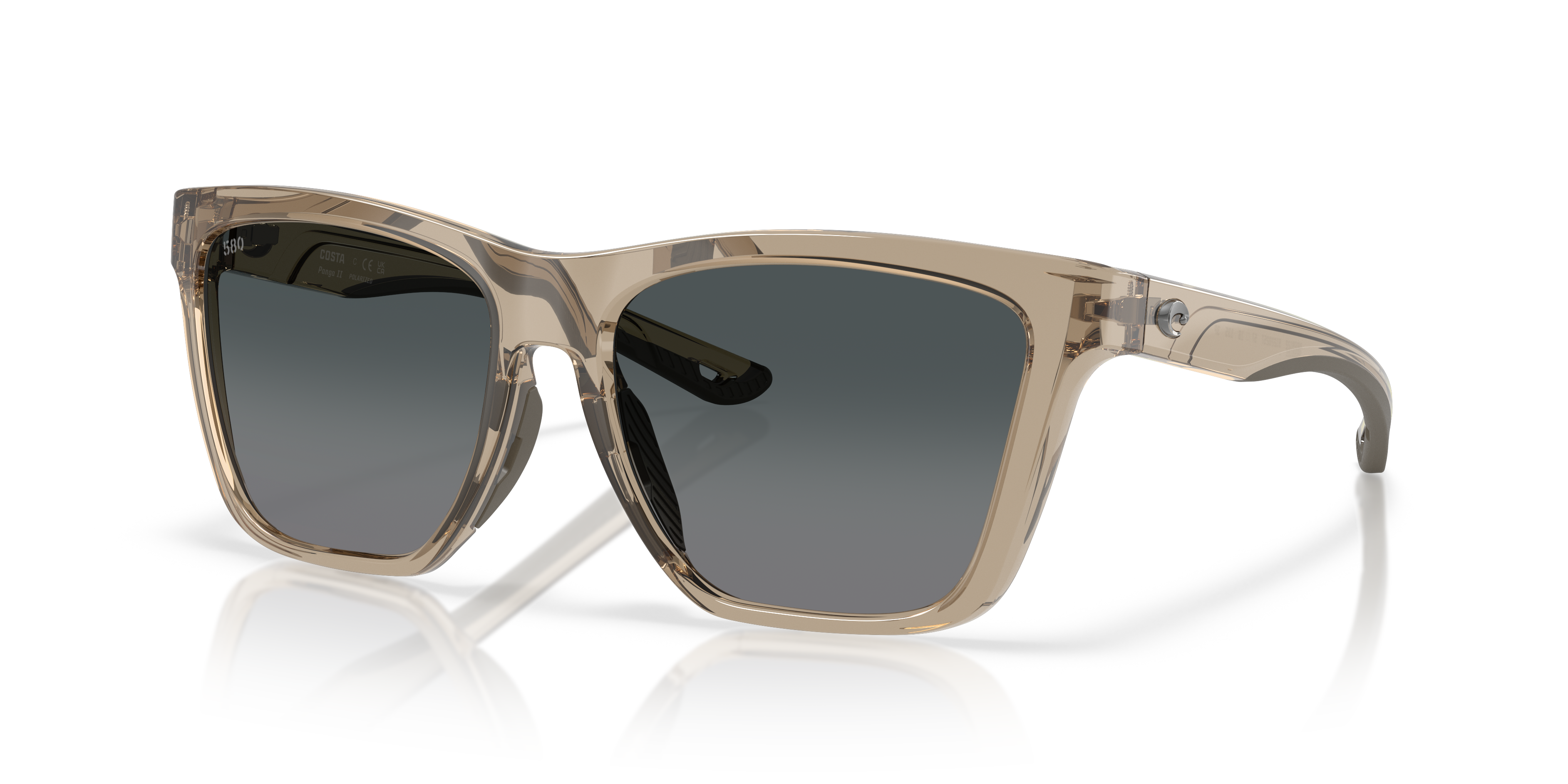 Costa Panga II XL (57-16) with Gray Gradient lenses and Taupe