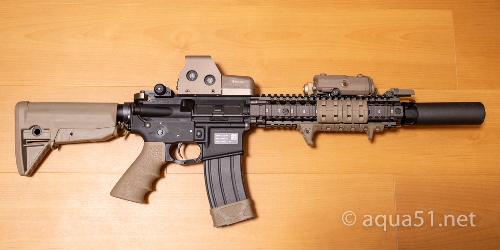 Mk18 Mod1製作記-7 (東京マルイ ガスブロM4カスタム) | aqua5150 gear