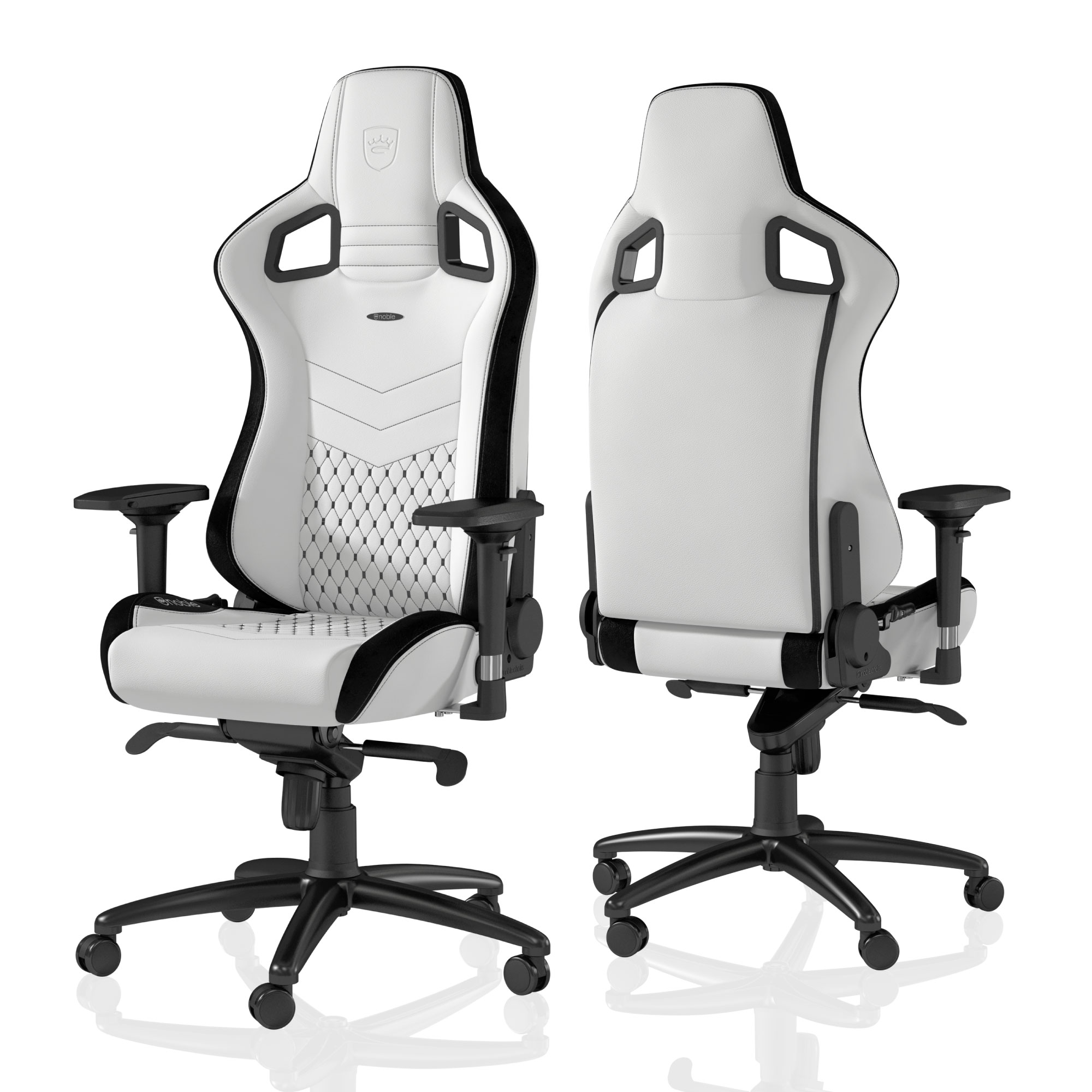 noblechairs EPIC - Premium White - ゲーミングチェア - 株式会社