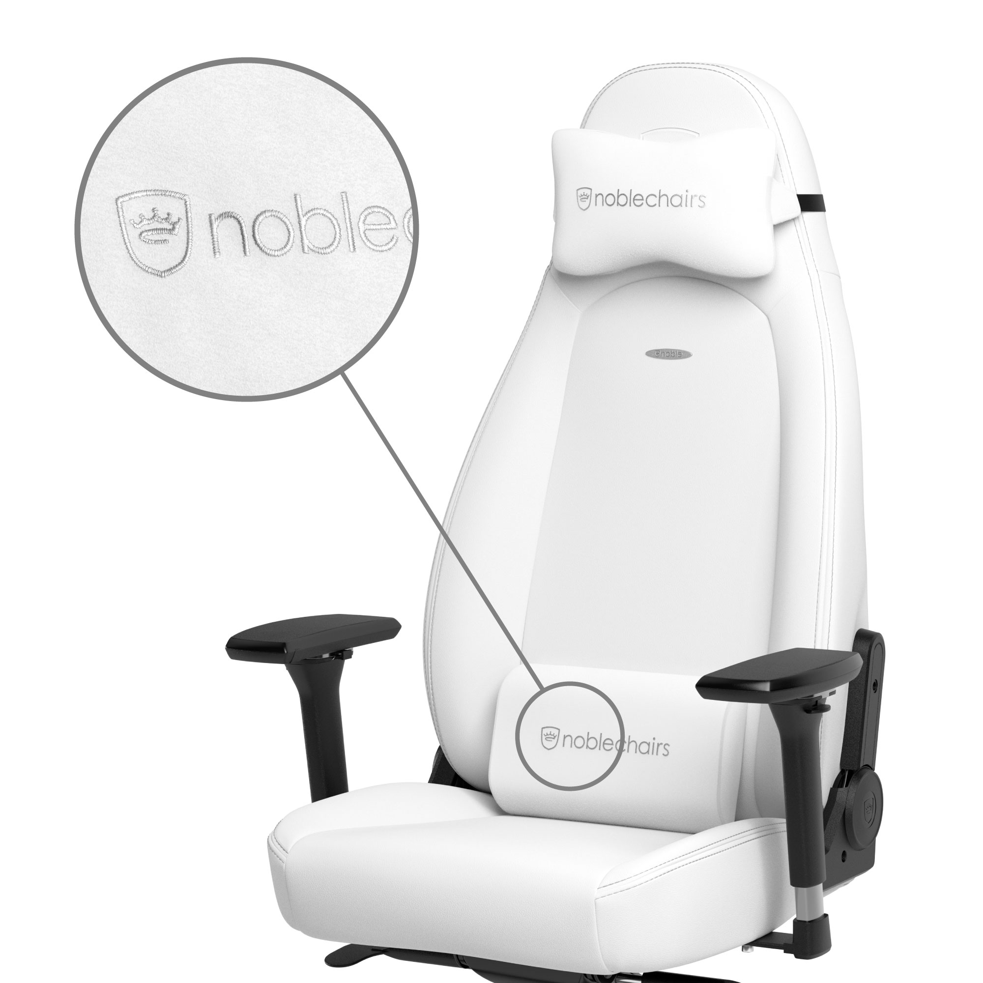 noblechairs ICON - WHITE EDITION - ゲーミングチェア - 株式会社