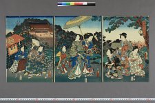 源氏十二ヶ月之内卯月 / 豊国 画