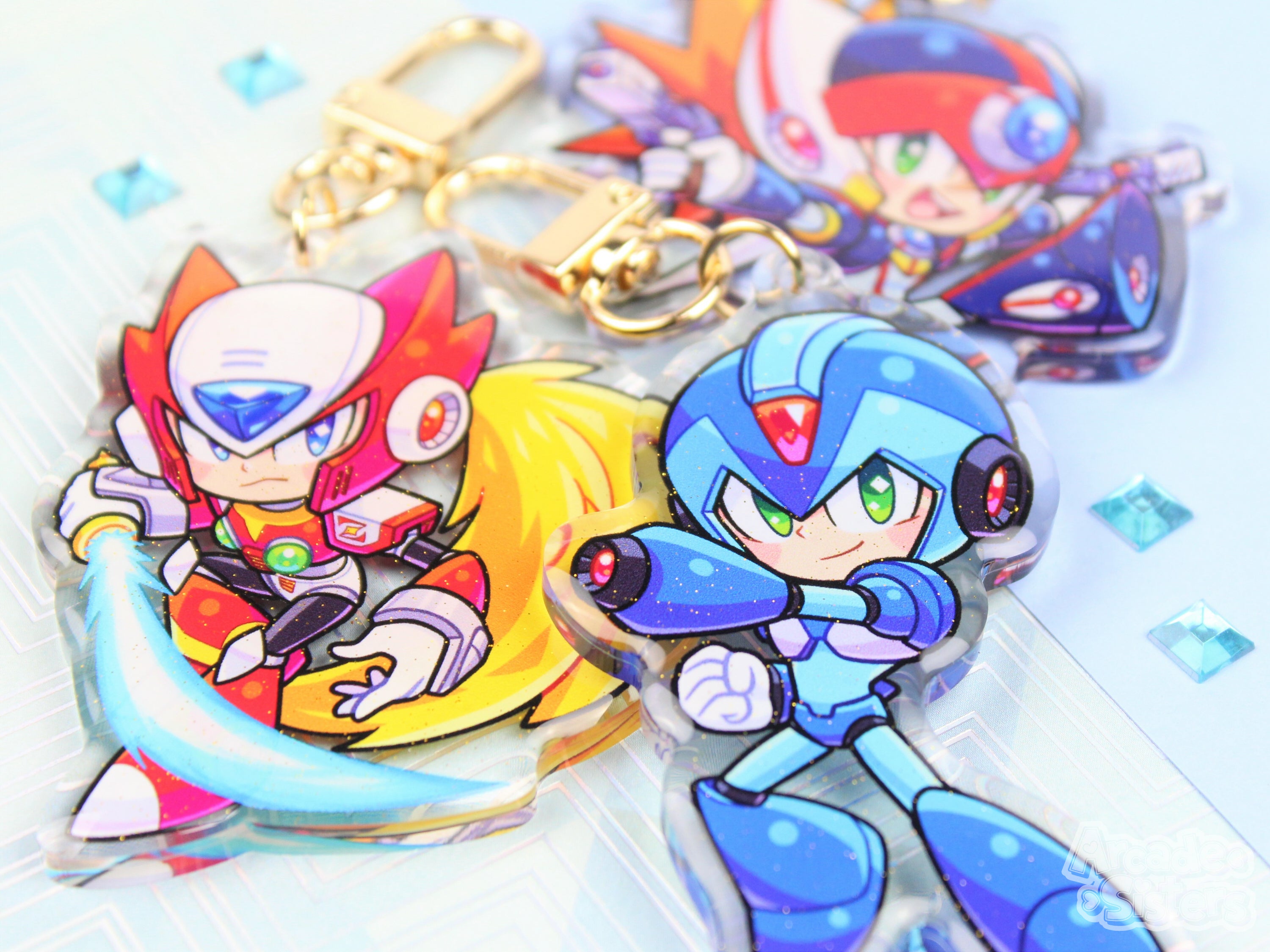 Megaman X Keychain – Arcade Sisters