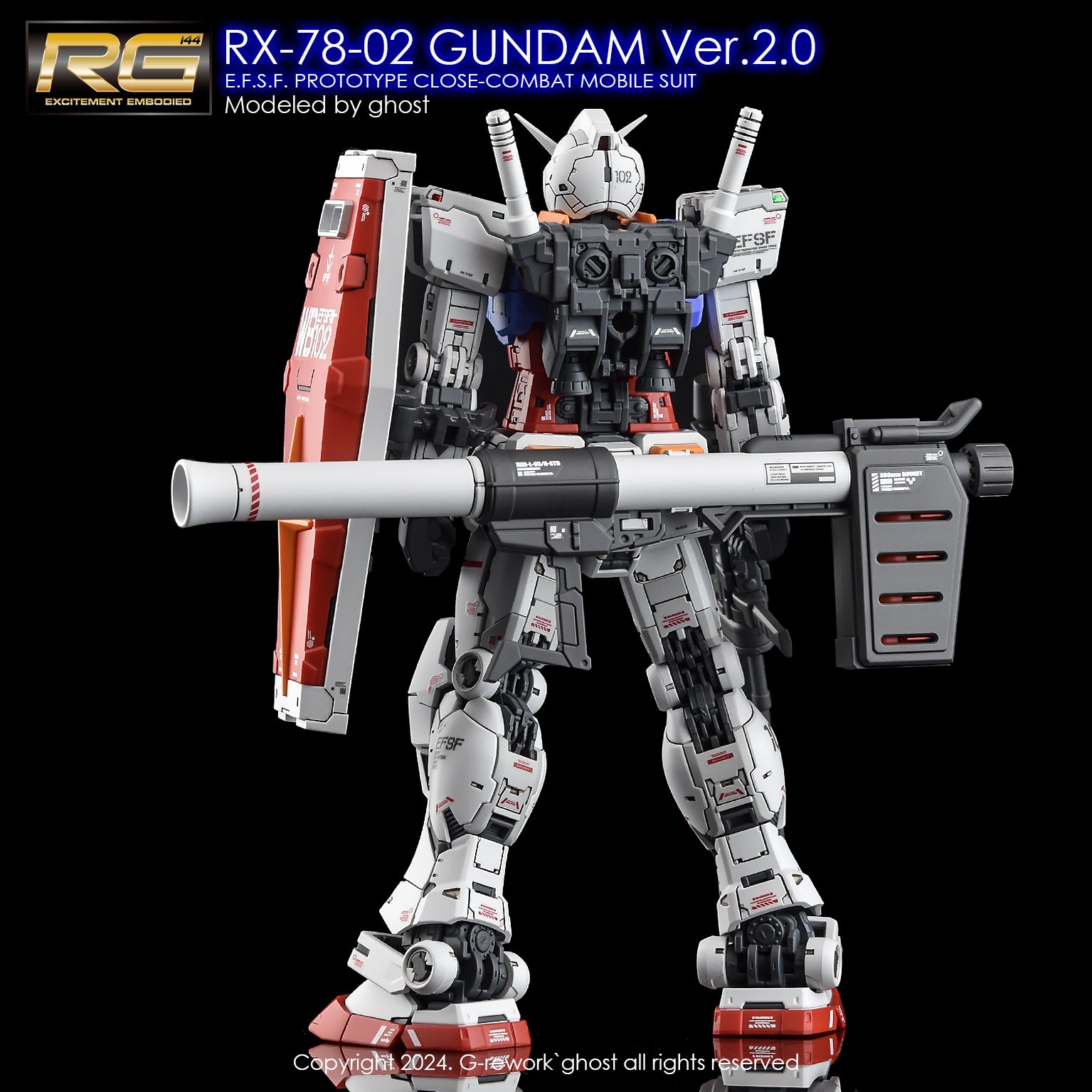 G-Rework Decal - RG RX-78-2 Gundam Ver.2.0 Use - Argama Hobby