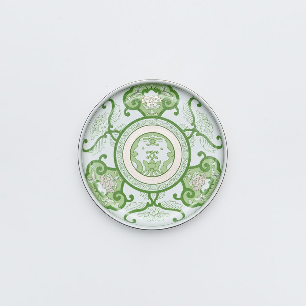 JAPAN TEA 和皿 19cm 古伊万里草花紋 グリーン – ARITA PORCELAIN LAB