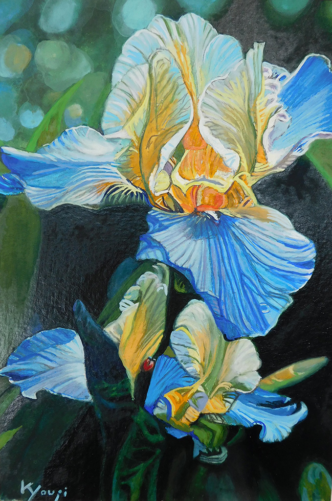 No.153】七里享司「菖蒲」 | 絵画レンタル販売 Art beans