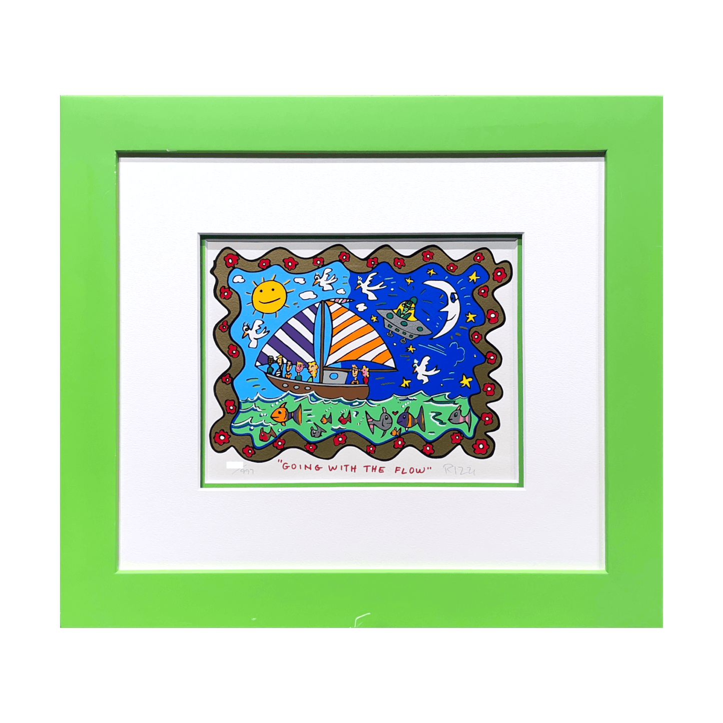 ジェームス・リジィ (James Rizzi)「GOING WITH THE FLOW」ART GALLERY M
